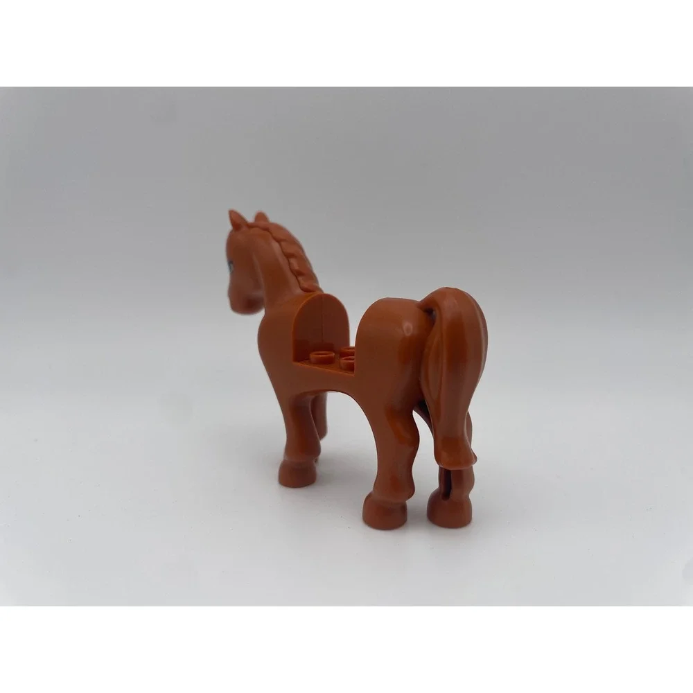 Lego Friends Horse Figure Reddish Brown with White Blaze and Blue Eyes 10566